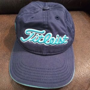 Titleist Junior Tour Performance Golf Hat Navy Blue Teal Youth Foot Joy pro v